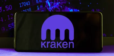 Kraken logo on phone screen