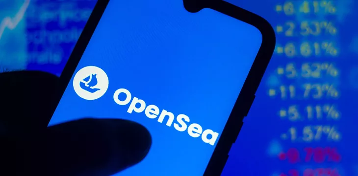 OpenSea logo seen displayed on a smartphone