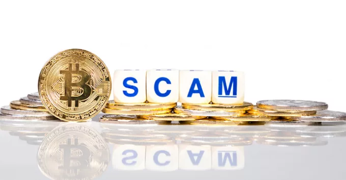 gold bitcoins and scam letter blocks