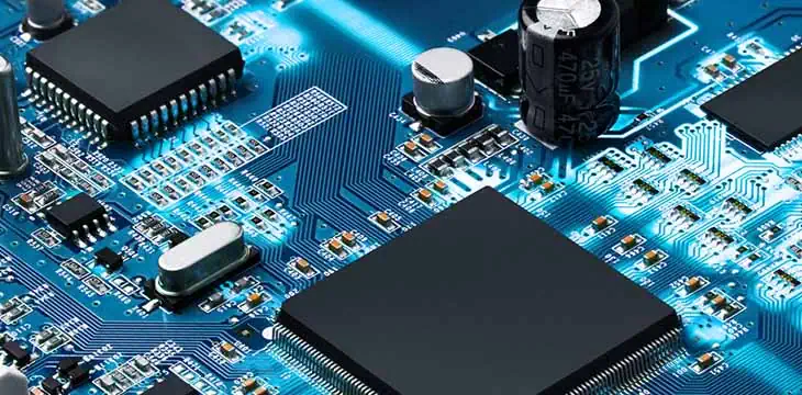 electronic circuit board with processor