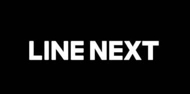 LINE NEXT logo with black background