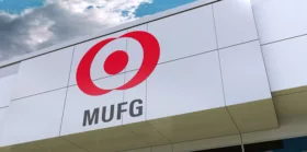 MUFG logo on a building