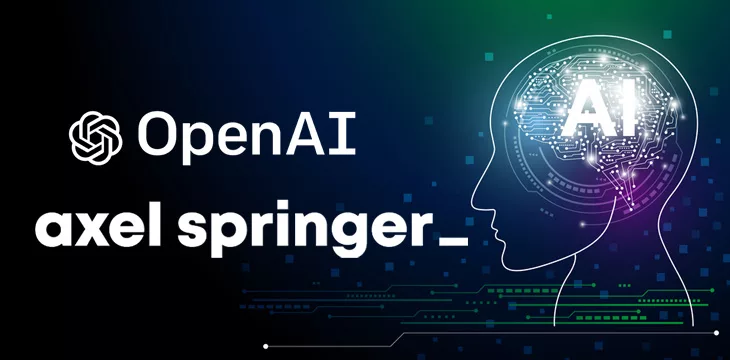 OpenAI & Axel Logo with AI background