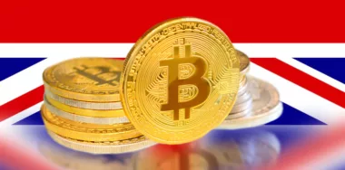 Bitcoin with US flag