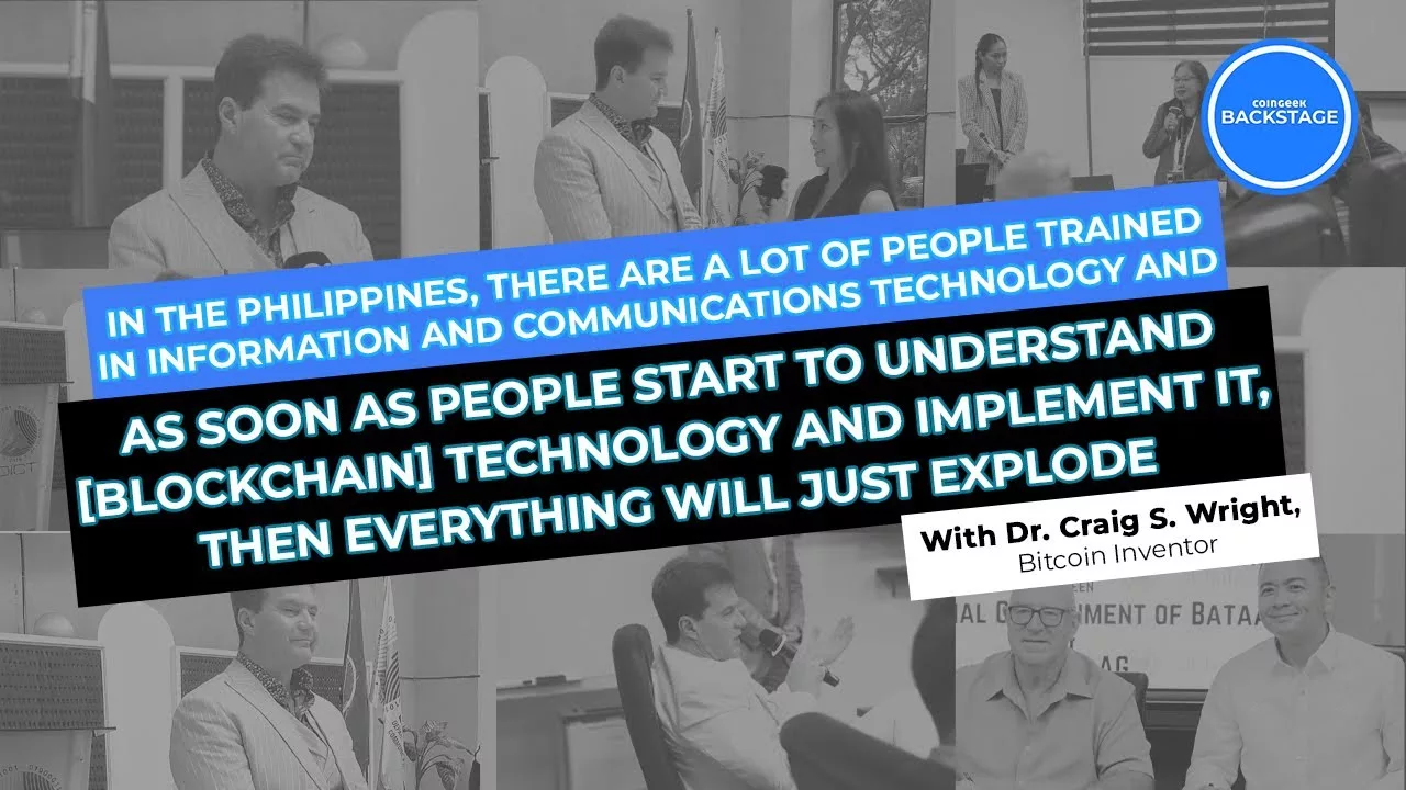 Dr. Craig Wright talks blockchain adoption in the Philippines