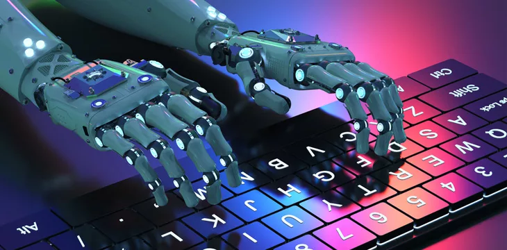 Robot hand with keyboard