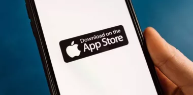 Apple App Store on a mobile phone