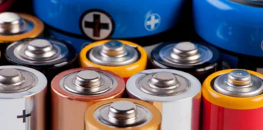 Accumulators and batteries close up