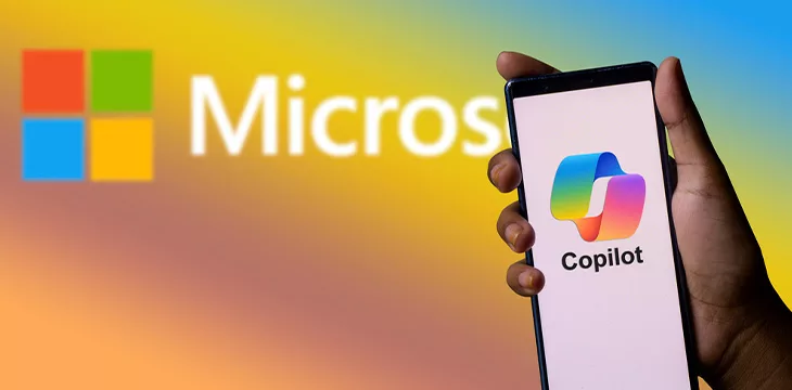 Microsoft Copilot Ai logo on smartphone