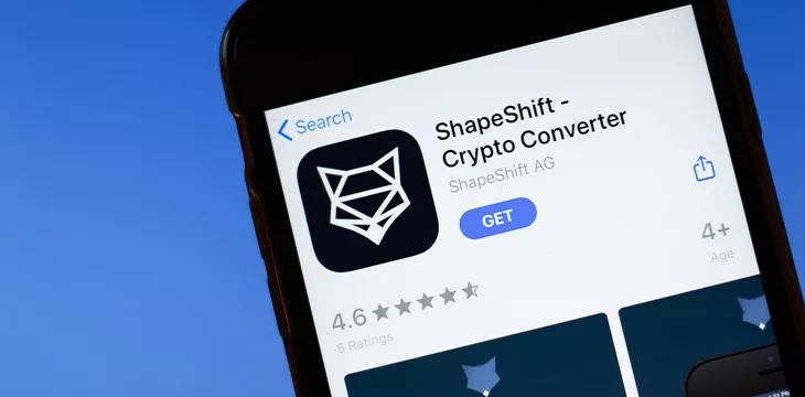 ShapeShift on a mobile phone