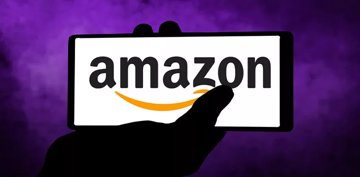 Amazon logo on a mobile phone