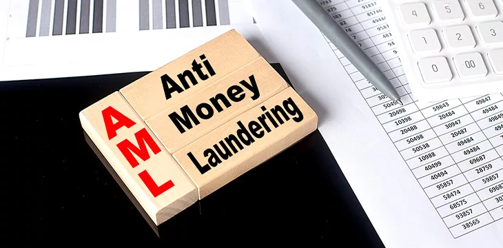 Anti-Money Laundering letter blocks
