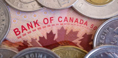 Canadian dollar coins and bank note