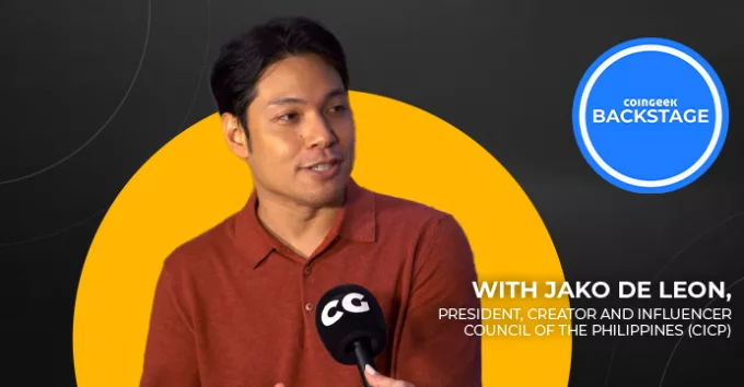 Jako De Leon on CoinGeek Backstage