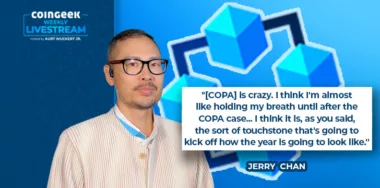 Jerry Chan on CoinGeek Weekly Livestream