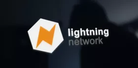 Lightning Network with dark background