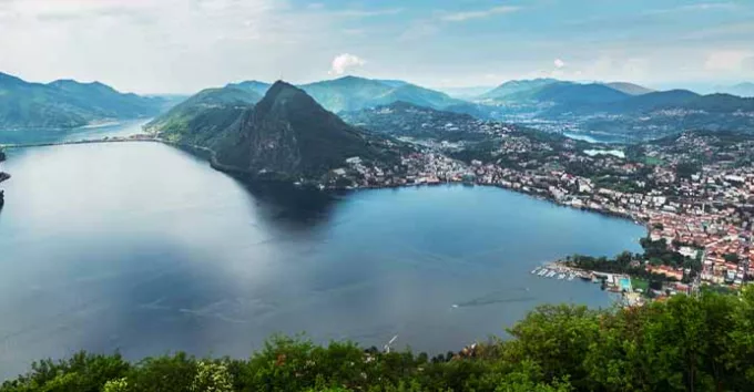 Lugano, Switzerland skyview