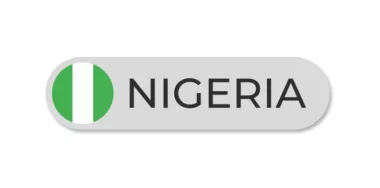 Nigeria flag with text transparent background