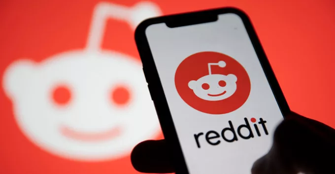 Reddit app on a mobile phone