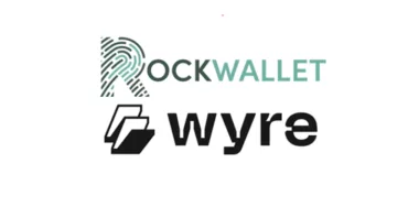 RockWallet and Wyre logo with white background