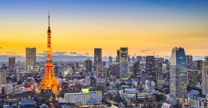 Tokyo, Japan skyline