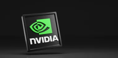 Nvidia logo with black background