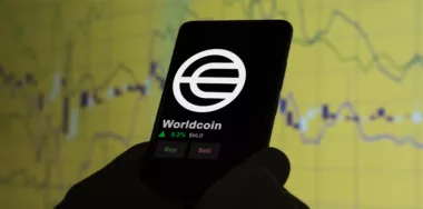 Worldcoin on a phone
