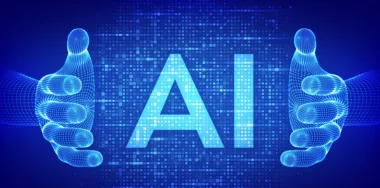 Futuristic AI and digital technology