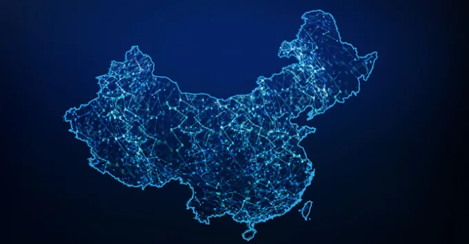 Abstract of china map network