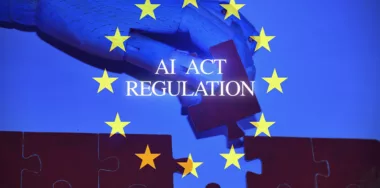 European Union and AI regulation symbol