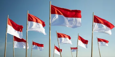 Indonesia flag under blue sky