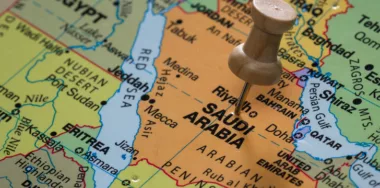 Saudi Arabia on a map