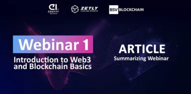 Johan Cruyff Institute & Zetly webinar series: Introduction to Web3 and Blockchain basics