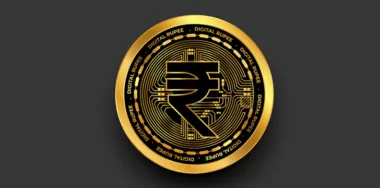 Isolated digital currency symbol of indian rupee