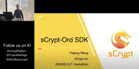 sCrypt Ordinals SDK presentation
