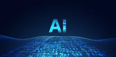 Artificial intelligence and futuristic digital for future on dark blue background
