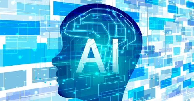 AI brain artificial intelligence technology background