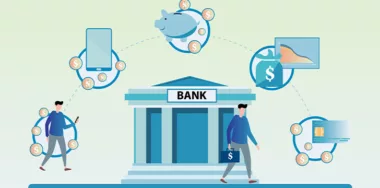 Vector design of bank in modern concept