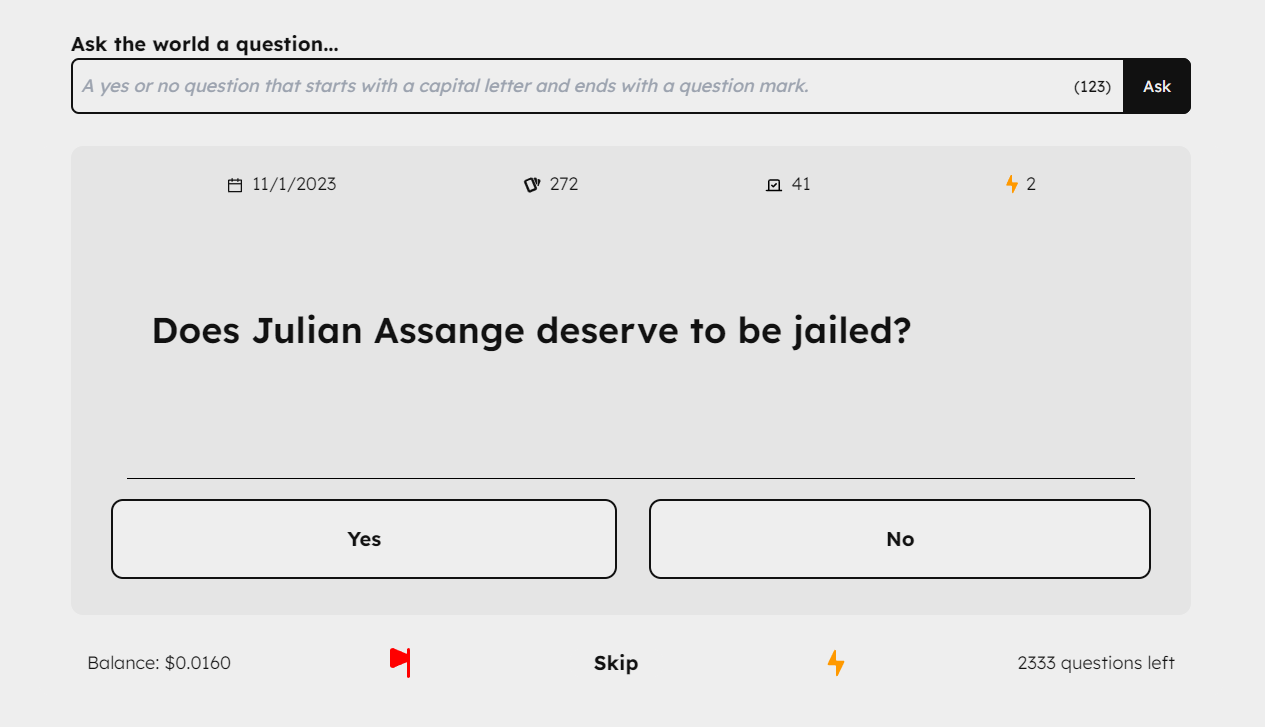 Dark2Light question about Julian Assange