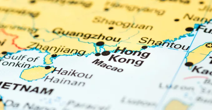 Hong Kong map