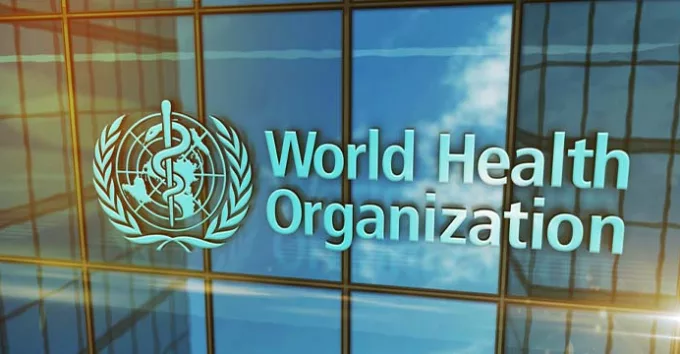 World Health Organization headquarters glass building concept