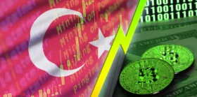 Turkey flag and digital asset growing trend