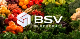 BSV logo with food in the background