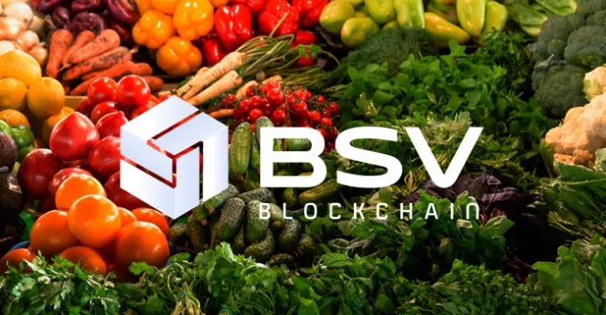 BSV logo with food in the background