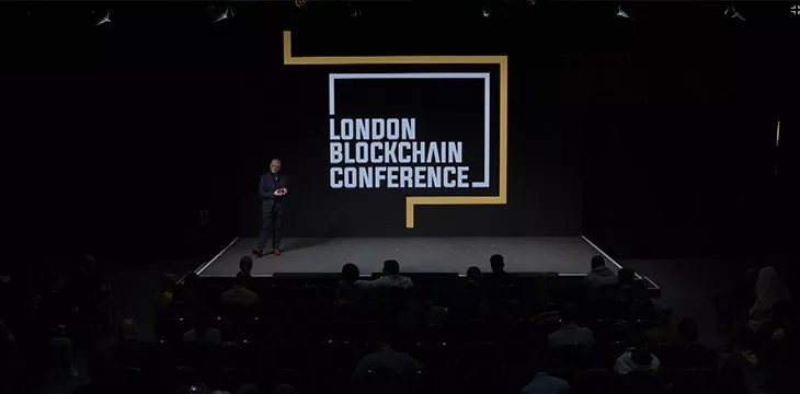 Richard Baker on London Blockchain Conference 2024 stage