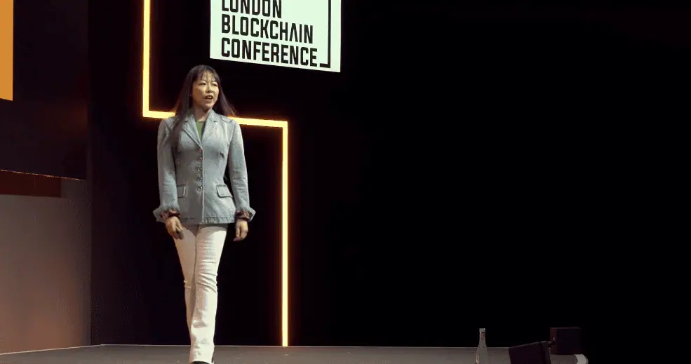 Christine Leong at London Blockchain Conference 2024