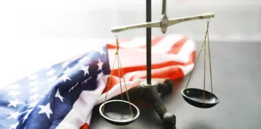 United States Law, scales of justice and America