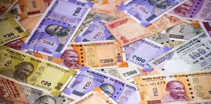 Cash in various Indian Paper Currency (rupees)