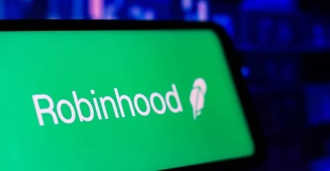 Robinhood Markets logo seen displayed on a smartphone