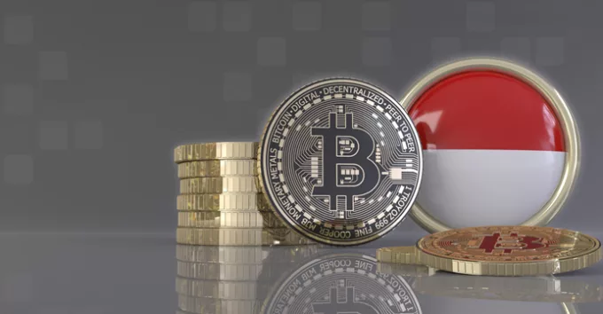 Digital assets with the Indonesia flag
